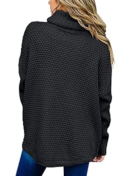 トップス ENNOY TURTLENECK SWEAT SET UP BLACK XL Amazon.com: XUETON Womens Fall Winter Oversized Long Sleeve